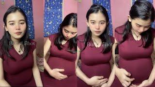 BUMIL LIVE TIKTOK!!! Bumil cantik putih hamil jalan 8 bulan