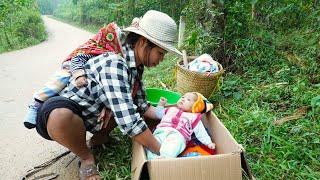 Rescuing an abandoned baby, Harvest cassava go to market sell