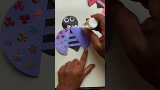 paper cutting lady bug.#art #reels #rebeka #paper #drawing #video #bts #viral #draw #short