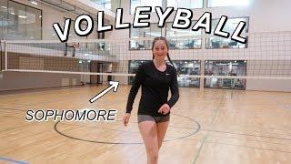Follow me around VOLLEYBALL PRACTICE! (sophomore in high school)