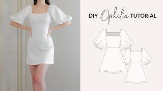 DIY 퍼프 슬리브 드레스 + 바느질 패턴