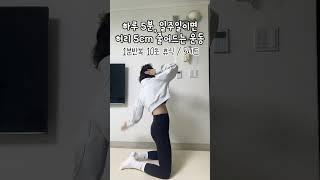 허리사이즈 5cm줄이는 운동 #옆구리운동 #뒷구리살#뱃살운동 #1평홈트#다이어트운동#다이어트꿀팁