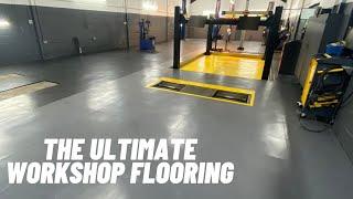 Large Car Workshop Flooring Installation - The Best Flooring For Car Workshops or Garages