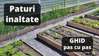 Constructie paturi inaltate pentru legume | Raised garden beds