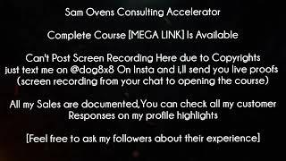 Sam Ovens Course - Consulting Accelerator Download
