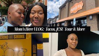 VLOG: Mom's Here, Tacos, JCSU Tour, Suits & More