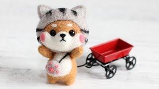 淘宝 梧桐家羊毛毡 · cat Firewood dog DIY tutorial 羊毛毡wool felt视频教程教学