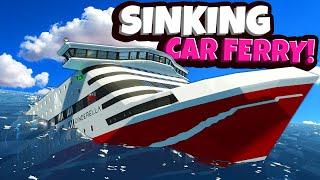 MASSIVE Car Ferry Attempts to CAPSIZE in Stormworks Sinking Ship Survival!