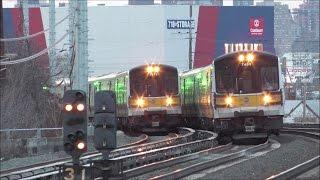 LIRR HD 60fps: One Hour of Continuous Action @ Woodside During Evening Rush Hour (1/12/17)