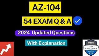 AZ-104 Exam Questions 2024 | Real Exam Questions and Expert Insights | Pass AZ-104 in 1 HR