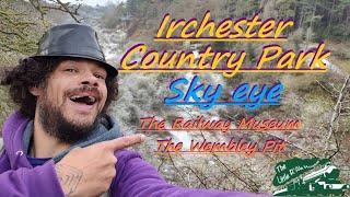 Irchester Country Park Sky Eye - The Railway Museum and Wembley Pit Quarry