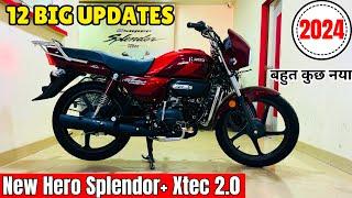 All New 2024 Hero Splendor Plus Xtec 2.0 LED Model | New Features Review | Price | Changes | Update