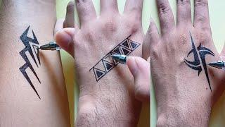 DIY Tattoo Design Temporary || tattoo ink ⭐⭐