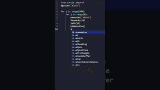Python turtle Graphics Design #python #shorts #coding