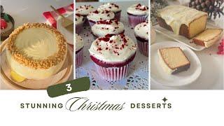 3 Stunning Christmas Desserts  | Festive, Elegant & Irresistibly Delicious!