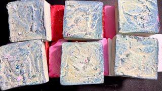 AsmrPowderDream Pink/ Purple Swirl Dyed Gymchalk blocks w/ Reformed Blocks| Crunchiness overload
