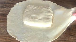 ️WORLD'S EASIEST PASTRY WITH ONLY 4 MESHES  INCREDIBLY DELICIOUS LAYERS Handmade Cheese Pastry