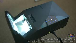Elite Projector Outdoor Portable MosicGO® Lite UST Projector Product Video MGFU-L