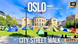 Oslo Norway in June 2024 | Street Walk 4K UHD | Norway is Amazing | Norway is Land of the Fjords