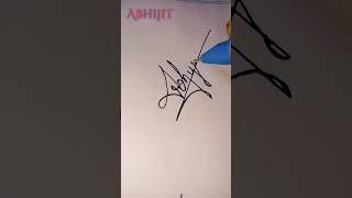 #Abhijit name signature 