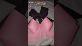 DIY paper bow making/Cute,simple&quick/Diya's creative hive