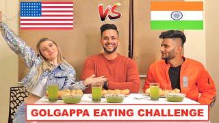 INDIA VS AMERICA *pani puri EATING challenge* !!! ft.KISHANELL