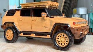 Wood Carving - 2025 HUMMER EV SUV | Electric SUV - Woodworking Art