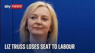 Former PM Liz Truss suffers shock election defeat