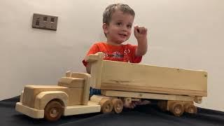 How to make a wooden dump truck from scrap wood // Wood DIY