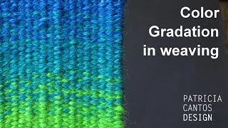 Color gradation in weaving - weaving lessons for beginners