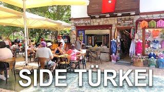 #ANTALYA SIDE HEUTE. LIVE. Altstadt SIDE Türkei Mai 2024 #side #kumköy #sideturkey2024