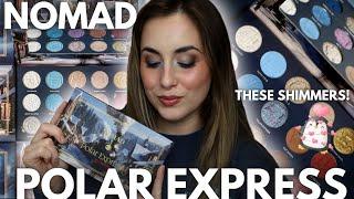 *NEW* Nomad Cosmetics POLAR EXPRESS Close Ups, Tutorial, & Live Swatches! (These Shimmers!!)