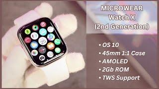 Microwear Watch X (Gen 2) Full Review | AMOLED, 4Gb, 1:1 Case | Best Series 9 Replica 
