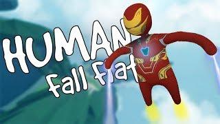 IRON MAN in SKY Map [Human Fall Flat]