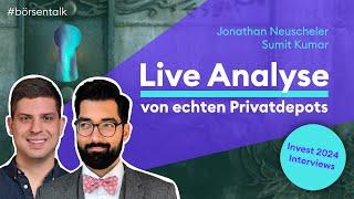 Live-Analyse von echten Privatdepots mit @Parqet | Börse Stuttgart | Invest 2024