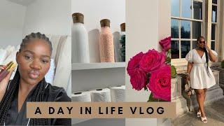 A DAY IN MY LIFE VLOG | MY MAKE UP ROUTINE| HOUSE UPDATES | HUALS/PR UNBOXING| CONTENT CREATING | SK