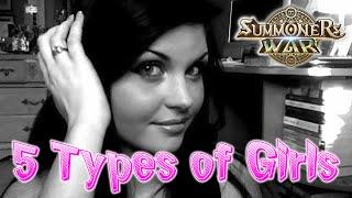 5 Types of Girls That Play Summoners War! || Claytano