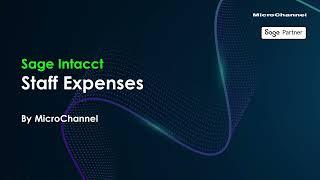 FUJIFILM MicroChannel Sage Intacct Staff Expenses