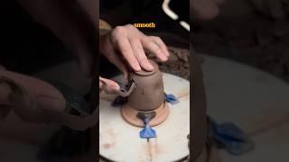 How to trim minis ️ #pottery #ceramics #clay #howto #instructionalvideo