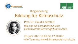 Ringvorlesung "Bildung für Klimaschutz" | Prof. Claudia Kemfert