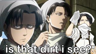 Levi being a clean freak moments