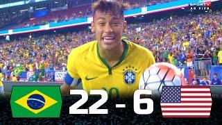 Neymar, Ronaldinho And Kaka Destroyed America For 20 Years : Brazil vs USA 2004-2024