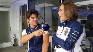 Williams TV: Karun catches up with Claire, Lance and Sergey