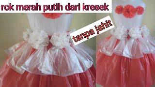 Rok merah putih dari kresek