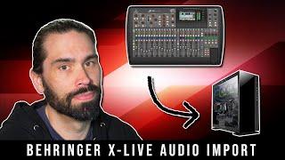 How to Import Audio from Behringer X-LIVE Card