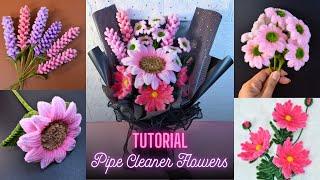 Blackpink Flower Bouquet made from pipe cleaners | How to make flower with chenille wire