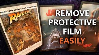 Quick Tip: How to EASILY remove the protective film from clear plastic!