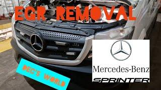 EGR REMOVAL on a mercedes sprinter