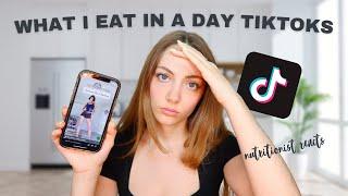 Nutritionist reacts to what I eat in a day TikToks // I am SO SHOCKED! | Edukale