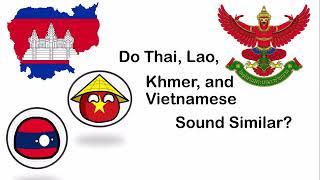 ASEAN language similaritis: Do Thai, Lao, Viet, and Khmer Sound Similar?